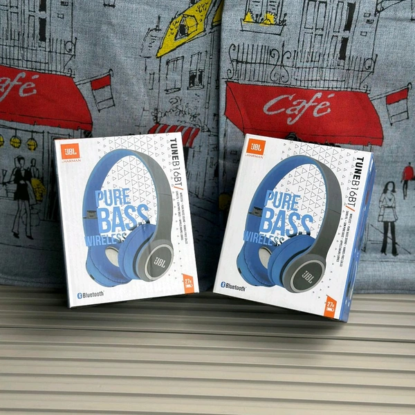 Wireless Earphone Headphones With Microphone Lightweight, For Music Lovers & Professionals - Suitable for Travel, Office & Home - Blue