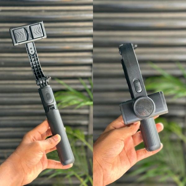 L08 3-in-1 Gimbal Stabilizer with Selfie Stick & Tripod | Smart Anti-Shake, Bluetooth Control, 360° Rotation – Compatible with Android & iOS