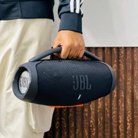 Boombox 3 Wireless Bluetooth Speaker With Rbg Light | Powerful Sound Quality With Heavy Bass | Lights Sync With Music
 - Mix Color