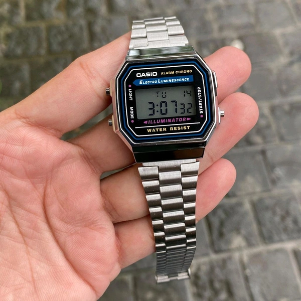 Analog Original multi purpose Digitally operating Machinery Watch - Silver