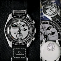 Analog Speedmaster MoonSwatch High Quality Quartz Movement Chronograph Machinery Watch