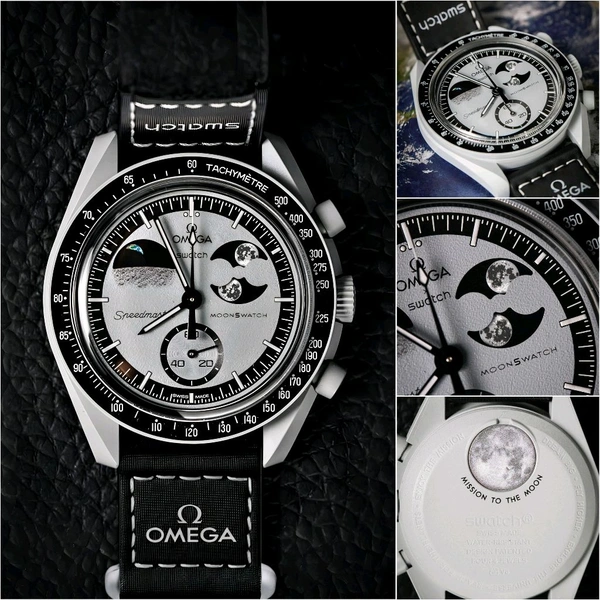 Analog Speedmaster MoonSwatch High Quality Quartz Movement Chronograph Machinery Watch