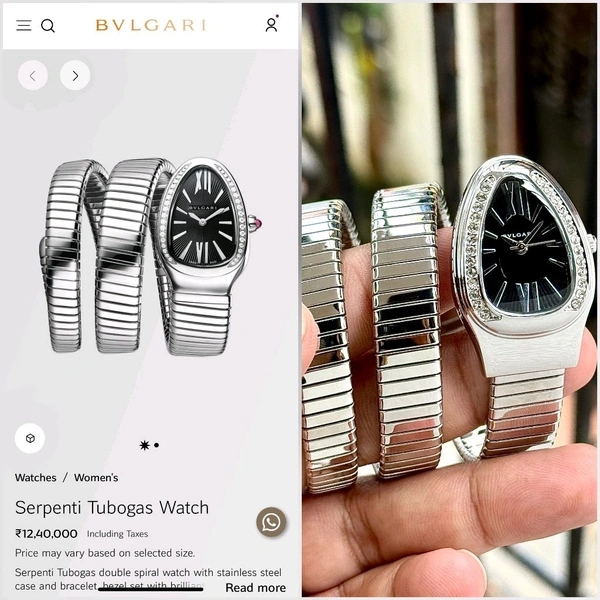 Analog Serpenti Tubogas - Quartz Movement