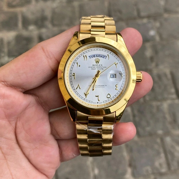 Analog Day Date High Quality Quartz Movement Collection With High Quality Strap Best finishing Body & Case - SRB1