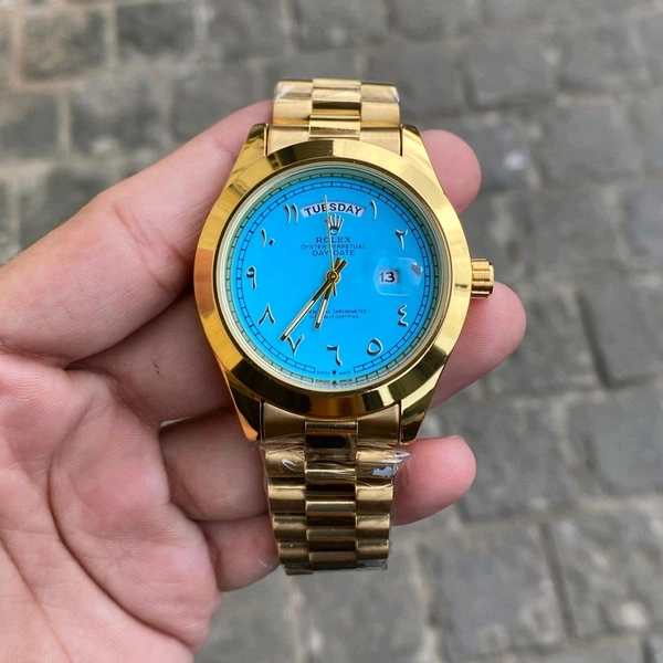 Analog Day Date High Quality Quartz Movement Collection With High Quality Strap Best finishing Body & Case - SRB2