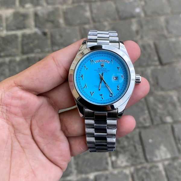 Analog Day Date High Quality Quartz Movement Collection With High Quality Strap Best finishing Body & Case - SRB7