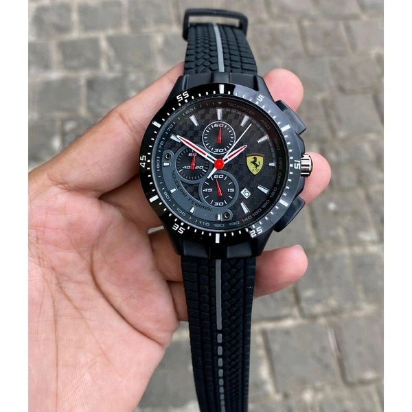 Analog Sportive Race Day Durable High Quality Original Stop Watch Chronograph Machinery Watch - SRB1