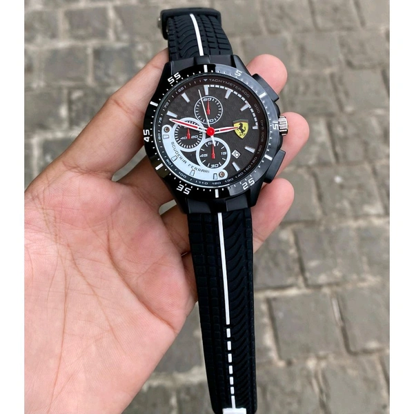 Analog Sportive Race Day Durable High Quality Original Stop Watch Chronograph Machinery Watch - SRB2