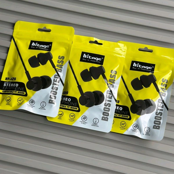 Buy 1 Get 2 Free Offer | Hitage HP-528 Wired Earphones with Mic 