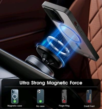 K009 Magnetic Phone Mount with Vacuum Suction – 360° Rotation, One-Hand Operation, Secure Dash Mount for All Smartphones (Universal Fit)