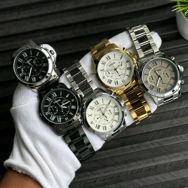 Men’s Classic Analog Watch – Elegant Dial, Date Display, Chronograph Working – Formal & Casual Wear - STB1