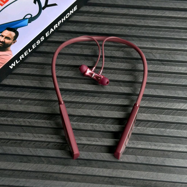 Bluetooth Truly Wireless In Neckband With Mic - Pink