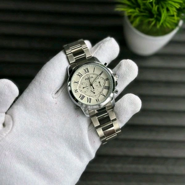 Men’s Classic Analog Watch – Elegant Dial, Date Display, Chronograph Working – Formal & Casual Wear - STB5
