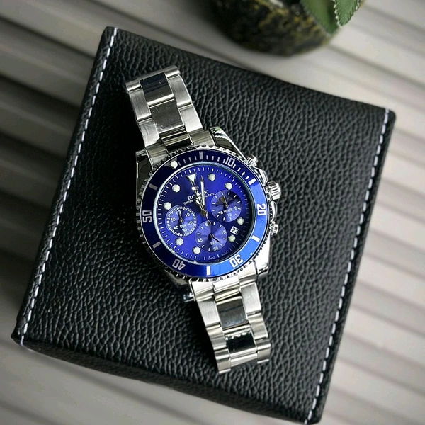 Men’s Classic Analog Watch – Elegant Dial, Date Display, Chronograph Working – Formal & Casual Wear - STB1