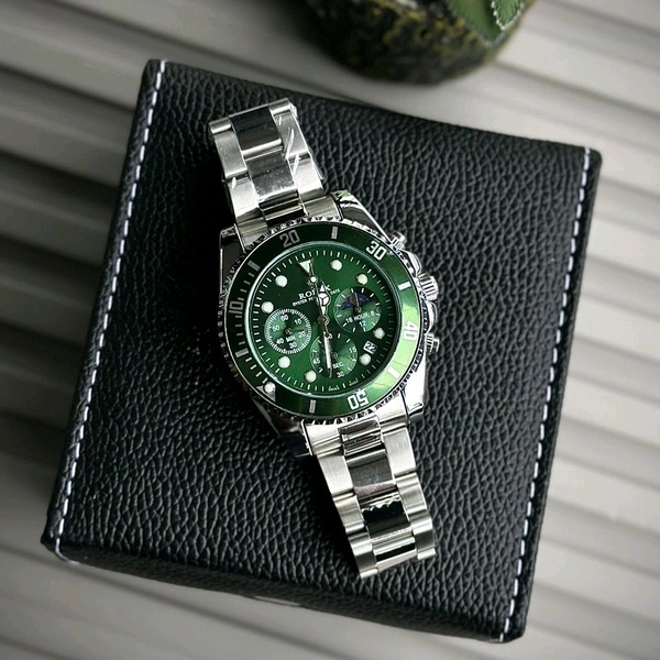 Men’s Classic Analog Watch – Elegant Dial, Date Display, Chronograph Working – Formal & Casual Wear - STB2