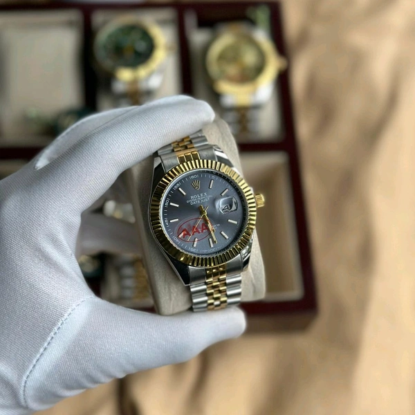 Men’s Classic Analog Watch – Elegant Dial, Date Display, Chronograph Working – Formal & Casual Wear - STB2