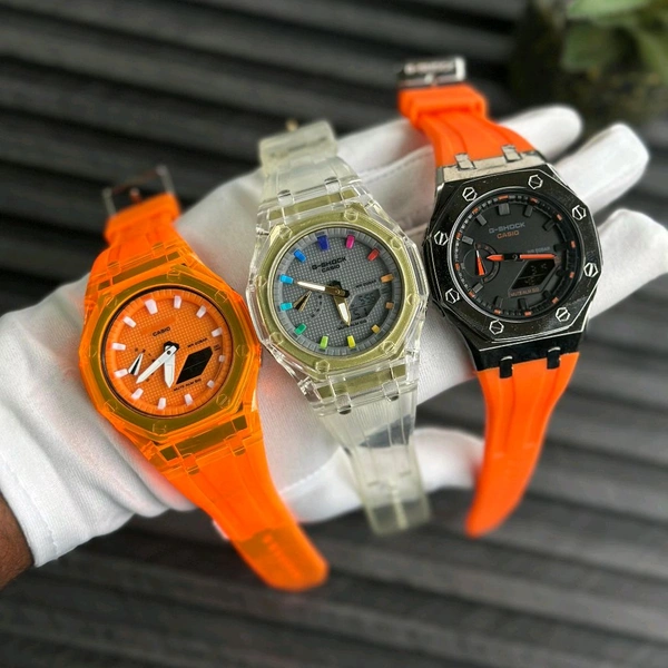 Analog And Digital High Quality Quartz Movement Watch Collection With High Quality Strap Best finishing Body & Case - SRB1