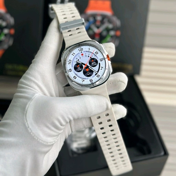 Kalobee SK7 Ultra Smartwatch – AMOLED Display | Bluetooth Calling | 100+ Sports Modes | IP67 | Wireless Charging - Silver