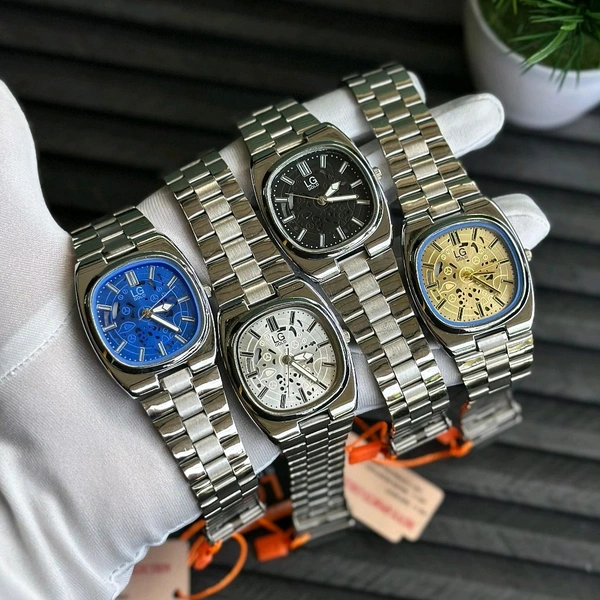Buy 1 Get 1 Free Most Demanded LG GOLD Analog Quartz Movement Collection - White