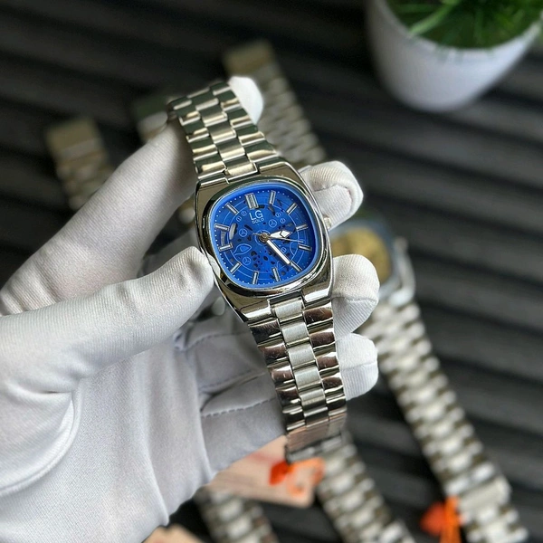 Buy 1 Get 1 Free Most Demanded LG GOLD Analog Quartz Movement Collection - Blue