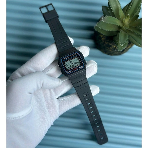 Gasio Retro Digital Watch – F91W Style | Alarm + Stopwatch | Water Resistant | Unisex Classic