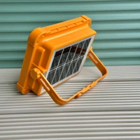 Solar LED Floodlight with Built-in Power Bank, 4-Grid Ultra Bright Panels, IP66 Waterproof, Ideal for Outdoor Lighting, Garage, and Storefronts