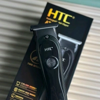 HTC AT-118 Rechargeable Hair Clipper – 2-Speed, T-Blade Design, USB Charging, with 4 Guide Combs & Cleaning Kit