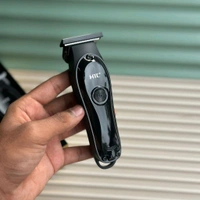 HTC AT-118 Rechargeable Hair Clipper – 2-Speed, T-Blade Design, USB Charging, with 4 Guide Combs & Cleaning Kit