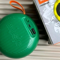 Clip 3 Portable Bluetooth Speaker Dynamic Thunder Sound 1200MAH Battery RGB 5 W Bluetooth Speaker Multicolor, Stereo Channel - Green