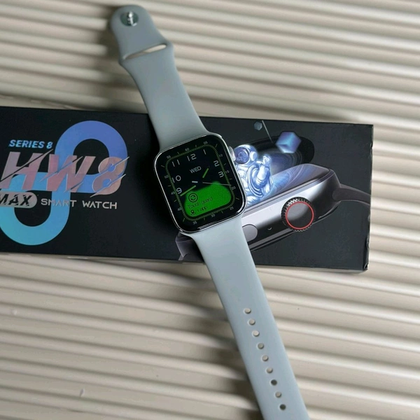 Wearfit HW8 Max Series 8 44mm Smartwatch Full Screen | NFC Support | Best Software Experience and Always On Display With Wireless Charging Support - Gray
