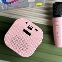 Hitage Portable Bluetooth Speaker with RGB Lights & Wireless Microphone – Dynamic Thunder Sound, Stereo Channel, Multi-Colour Modes