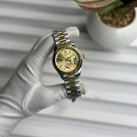 Men’s Classic Analog Watch – Elegant Dial, Date Display, Chronograph Working – Formal & Casual Wear - Gold