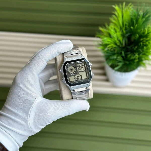 Digital High Quality Quartz Movement Watch Collection With High Quality Strap Best finishing Body & Case (Pack Of 1) - Silver