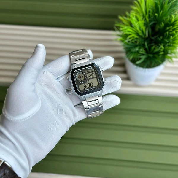 Digital High Quality Quartz Movement Watch Collection With High Quality Strap Best finishing Body & Case (Pack Of 1) - Silver
