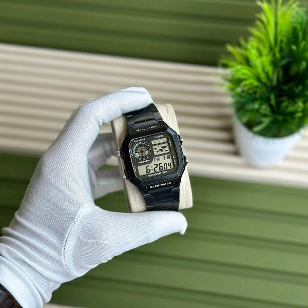 Digital High Quality Quartz Movement Watch Collection With High Quality Strap Best finishing Body & Case (Pack Of 1) - Black