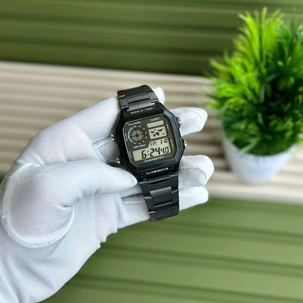 Digital High Quality Quartz Movement Watch Collection With High Quality Strap Best finishing Body & Case (Pack Of 1) - Black