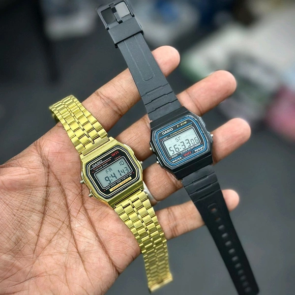 Buy 1 Get 1 Free Most Demanded Digital Watch  - Gold