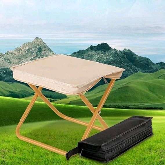 Handbag Folding Stool Zipper Bag Foldable Camping Chairs Picnic