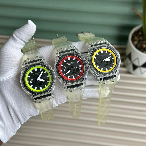 Buy 1 Get 1 Free Most Demanded Analog Quartz Movement Watch  - Yellow