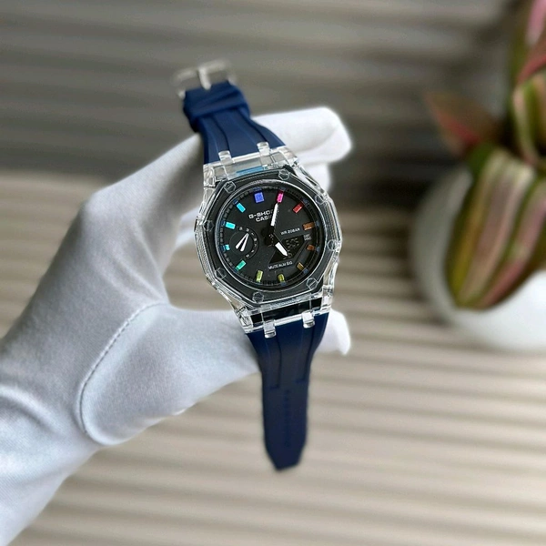 Buy 1 Get 1 Free Most Demanded Analog Quartz Movement Watch  - Blue