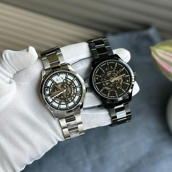 Analog Automatic Top Quality Collection With High Quality Strap Best Finishing Body & Case - Black