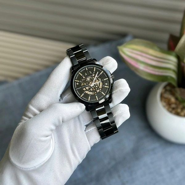 Analog Automatic Top Quality Collection With High Quality Strap Best Finishing Body & Case - Black