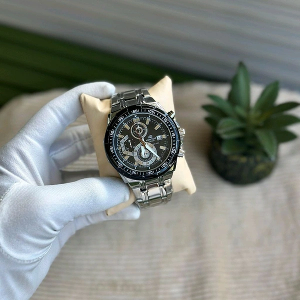 Men’s Classic Analog Watch – Elegant Dial, Date Display, Chronograph Working – Formal & Casual Wear - STB4