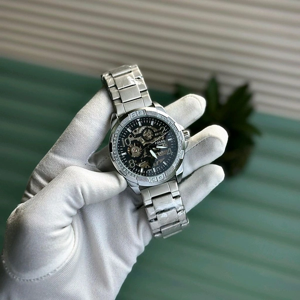 Analog Automatic Top Quality Collection With High Quality Strap Best Finishing Body & Case - Black