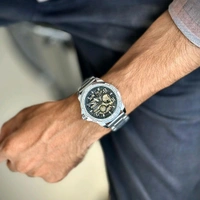 Analog Automatic Top Quality Collection With High Quality Strap Best Finishing Body & Case - Black