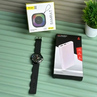 Most Awaited Combo, Hitage Bluetooth Speaker, Portable Power Bank And Analog Quartz Watch