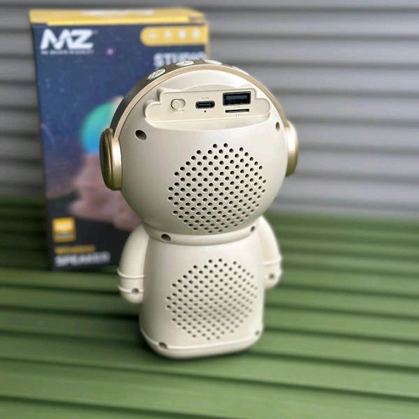 MZ M6 (PORTABLE BLUETOOTH SPEAKER) Dynamic Thunder Signature Sound 1200mAh Battery 6.8 W Bluetooth Speaker (Black, Stereo Channel) - Beige