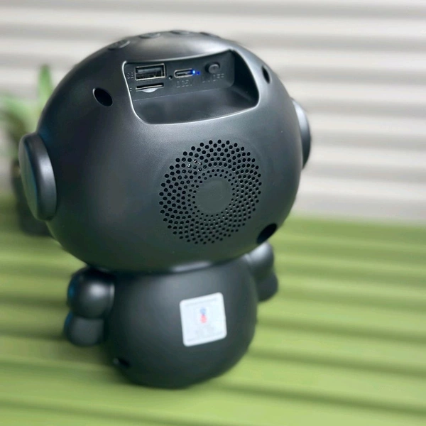 Hitage Robo 8W Bluetooth Speaker with RGB Lights, FM & USB Support
 - Black