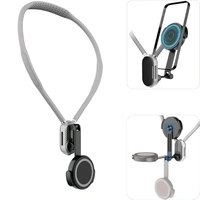 Hands-Free Mobile Phone Neck Bracket | 360° Adjustable Holder for Watching & Gaming
