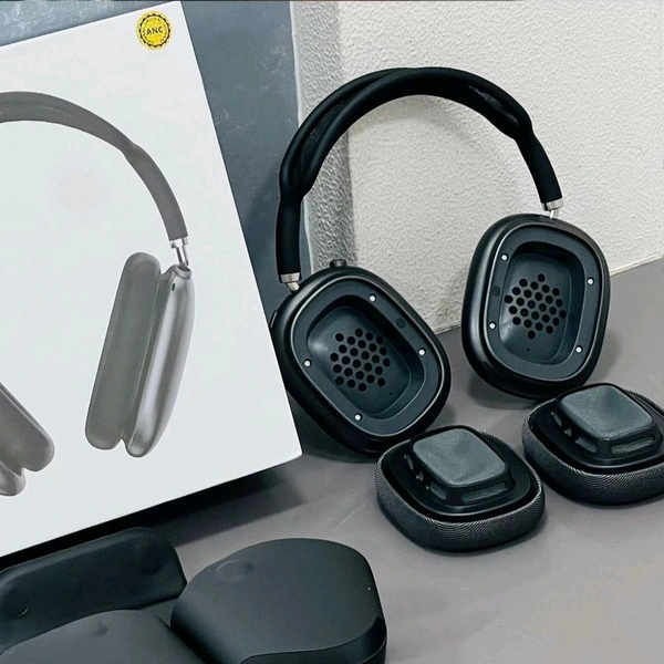 First Time In India, Air Pods Max Anc With Magnetic Case And Cushion, Serial Number Working, Original Box Packing - Black